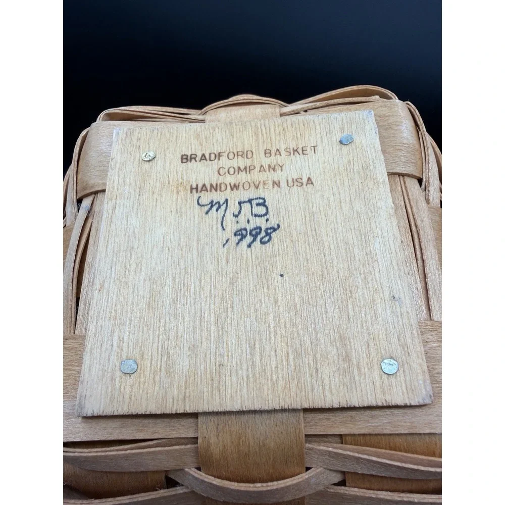 Bradford Basket Company 1998 6x5 Round Series 🧺✨ Handcrafted Basket